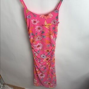 Haute Monde Pink Floral Maxi Dress